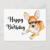 Cute Puppy Dog Funny Chihuahua Birthday Briefkaart (Voorkant)