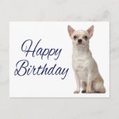 Cute Puppy Dog Funny Chihuahua Birthday Briefkaart (Voorkant)