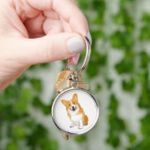 Cute Puppy Dog Gift Pembroke Welsh Corgi Sleutelhanger (Hand)