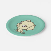 Cute Puppy Dog Illustratie Papieren Bordje (Gekanteld)