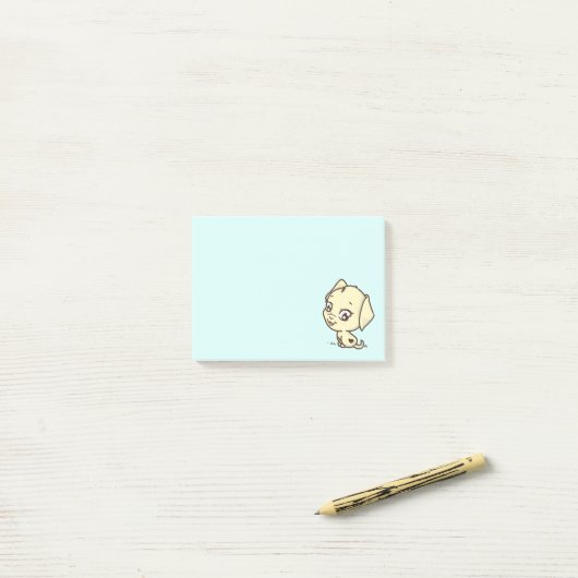 Cute Puppy Dog Illustratie Post-it® Notes (Op bureau)