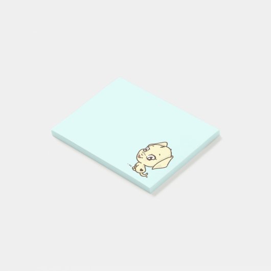 Cute Puppy Dog Illustratie Post-it® Notes (Schuin)