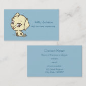 Cute Puppy Dog Illustratie Visitekaartje (Voorkant / Achterkant)
