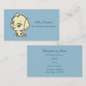 Cute Puppy Dog Illustratie Visitekaartje (Voorkant / Achterkant)