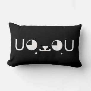 Cute Puppy Dog Kaomoji Emoticon Kussen