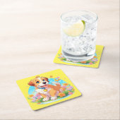 Cute Puppy Dog Kartonnen Onderzetters (Insitu)