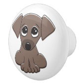 Cute puppy dog keramische knop (Rechts)