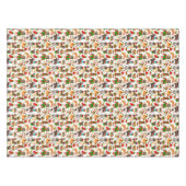 Cute Puppy Dog Kerstmis Tafelkleed (Voorkant (Horizontaal))