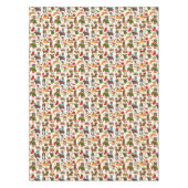 Cute Puppy Dog Kerstmis Tafelkleed (Voorkant)