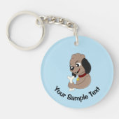 Cute puppy dog keychain (Voorkant)