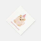 Cute Puppy Dog kinderen Birthday Party Servet (Hoek)