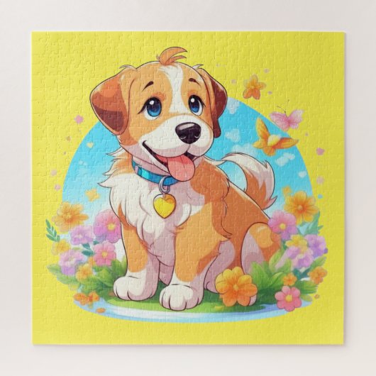 Cute Puppy Dog Legpuzzel (Verticaal)