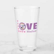 Cute Puppy Dog Love Hearts Valentijnsdag Lavender