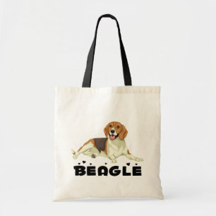 Cute Puppy Dog Mam Gift Cartoon Beagle Tote Bag