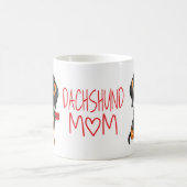 Cute Puppy Dog Mam Gift Cartoon Dachshund Koffiemok (Center)