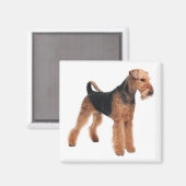 Cute Puppy Dog Mam Hondenliefhebber Airedale Terri Magneet (Voorkant / Achterkant)