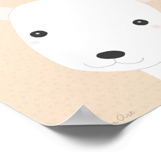 Cute Puppy Dog Nursery Art Print boy Nursery Decor (Hoek)