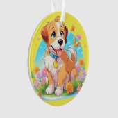 Cute Puppy Dog Ornament (voorkant)