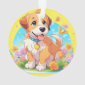 Cute Puppy Dog Ornament (achterkant)
