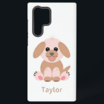 Cute Puppy Dog Pastel Persoonlijke Cartoon Samsung Galaxy Hoesje<br><div class="desc">Dit leuke,  moderne,  trendy,  handgetekende design biedt een schattige,  schattige,  mooie puppy dog in pastelkleuren met een persoonlijke naam. Deze telefoonzaak kan een uitstekend cadeau zijn voor je kinderen of geliefden.</div>