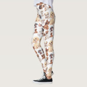 Cute Puppy Dog Patroon Leggings (Links)