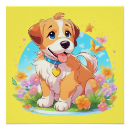 Cute Puppy Dog Perfect Poster