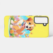 Cute Puppy Dog Samsung Galaxy Hoesje (Achterkant horizontaal)
