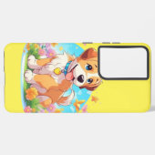Cute Puppy Dog Samsung Galaxy Hoesje (Linkerkant)