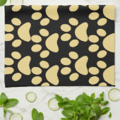 Cute Puppy Dog schildert Tan Black Theedoek (Gevouwen)