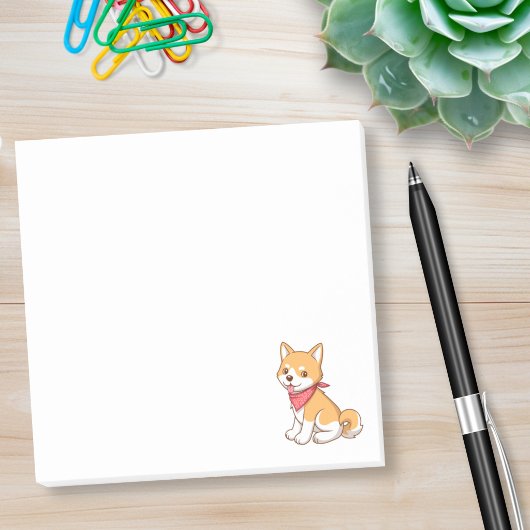 Cute Puppy Dog Shiba Inu Post-it® Notes