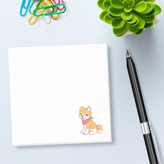 Cute Puppy Dog Shiba Inu Post-it® Notes