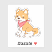 Cute Puppy Dog Shiba Inu Sticker (Vel)