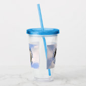 Cute Puppy Dog Sleeping Blue Sky 5th Birthday Acryl Drinkbeker (Links)