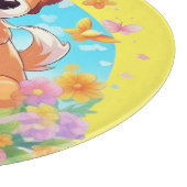 Cute Puppy Dog Snijplank (Hoek)