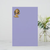 Cute Puppy Dog Stationery Briefpapier (Staand voorkant)