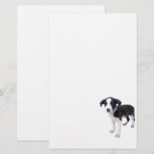 Cute Puppy Dog Stationery Briefpapier (Voorkant / Achterkant)