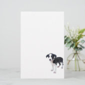 Cute Puppy Dog Stationery Briefpapier (Staand voorkant)