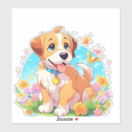 Cute Puppy Dog Sticker