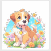 Cute Puppy Dog Sticker (Vel)