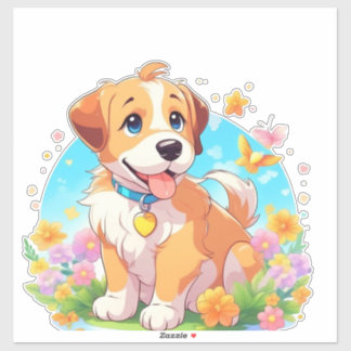 Cute Puppy Dog Sticker