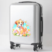 Cute Puppy Dog Sticker (Koffer)