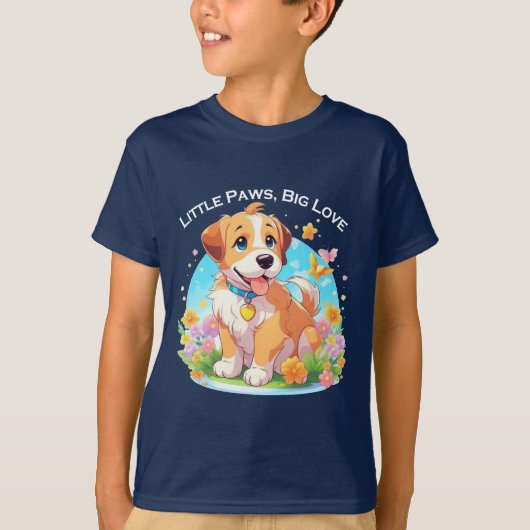 Cute Puppy Dog T-shirt (Voorkant)