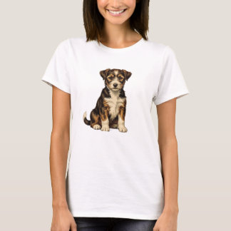 Cute Puppy Dog T-Shirt voor Vrouwen | Schattige Du