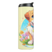 Cute Puppy Dog Thermosbeker (Gedraaid links)