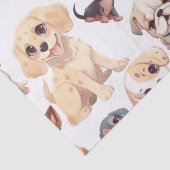 Cute Puppy Dog Tissuepapier (Detail)
