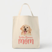 Cute Puppy Dog Waterverf Golden Retriever Tote Bag (Voorkant)