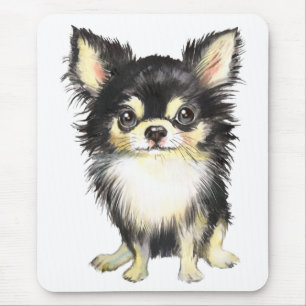 Cute Puppy Dog Waterverf Long Hazard Chihuahua Muismat