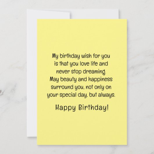 Cute Puppy Dog Yellow Funny Chihuahua Birthday Kaart (Achterkant)