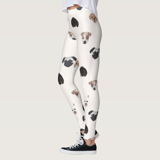 Cute Puppy Dogs Illustratie Leggings (Links)