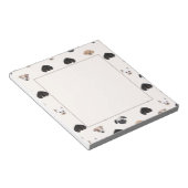 Cute Puppy Dogs Illustratie Notitieblok (Schuin)